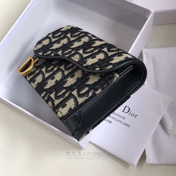 Dior包 迪奧復古經典Oblique印花 D家新款馬鞍小卡包 2044  Dyd1031